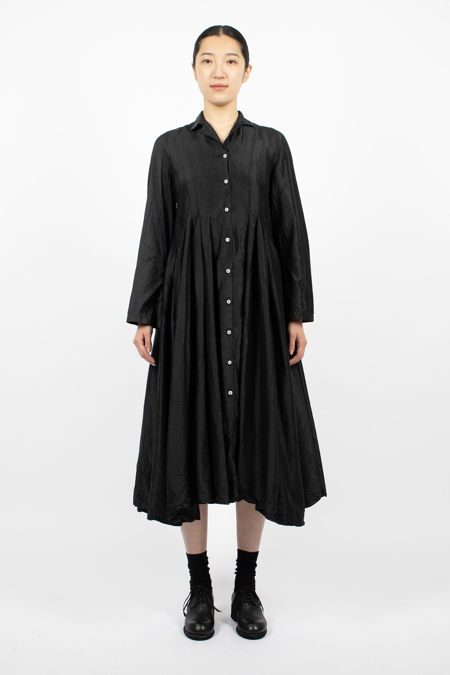 Elena Silk Dress Black