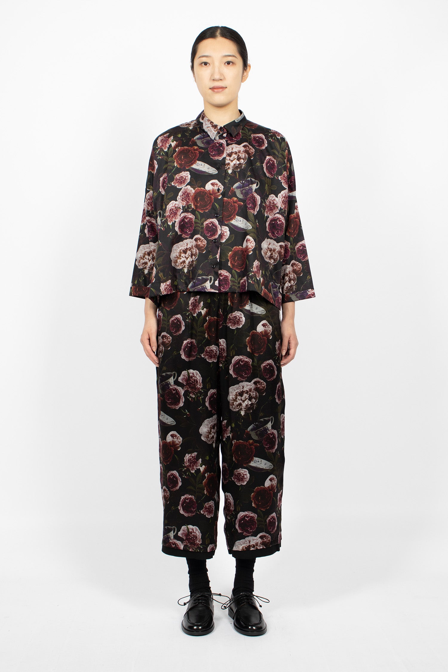 Pierre Reversible Pants Roses/Black