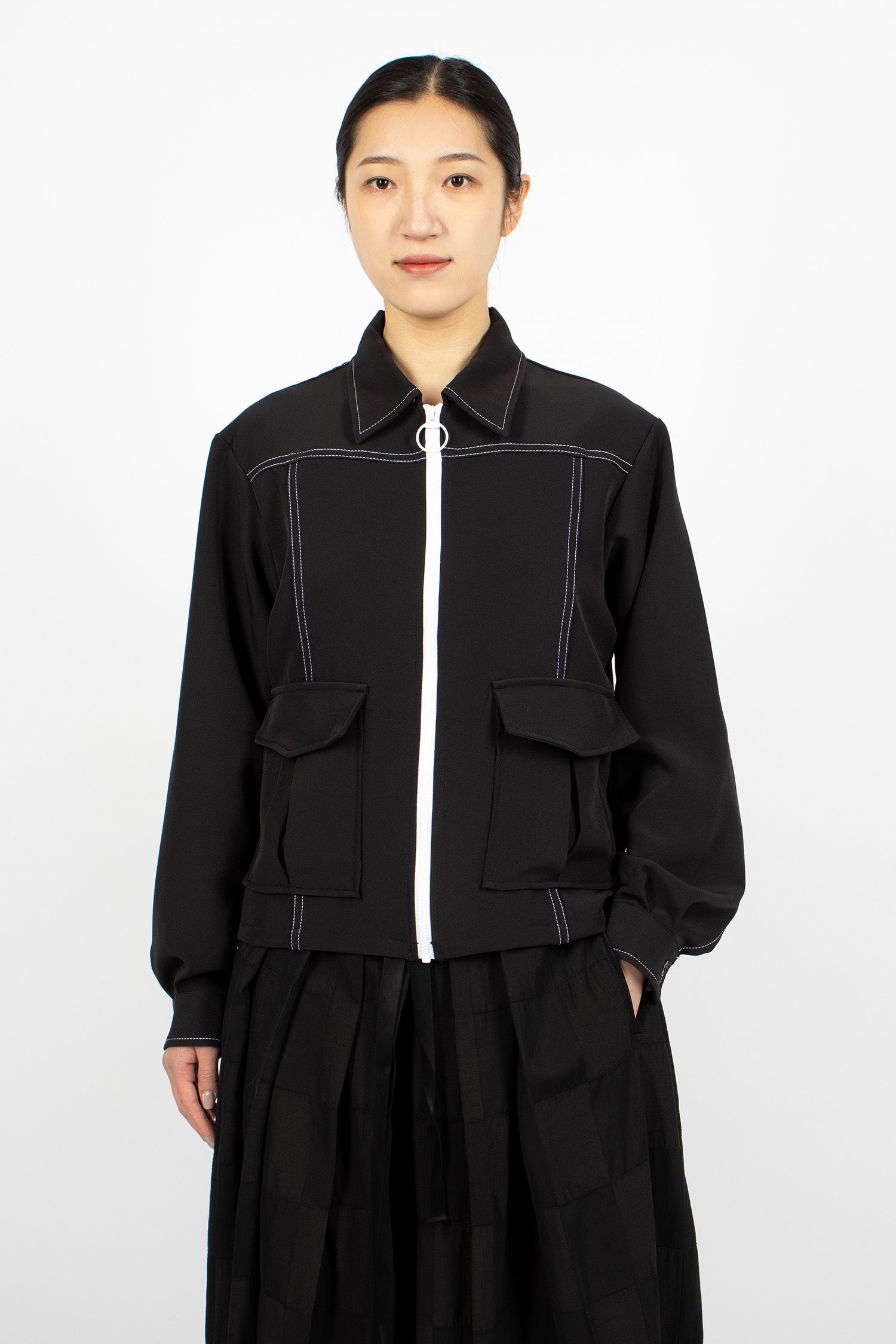 Stitched Sport Jacket Black