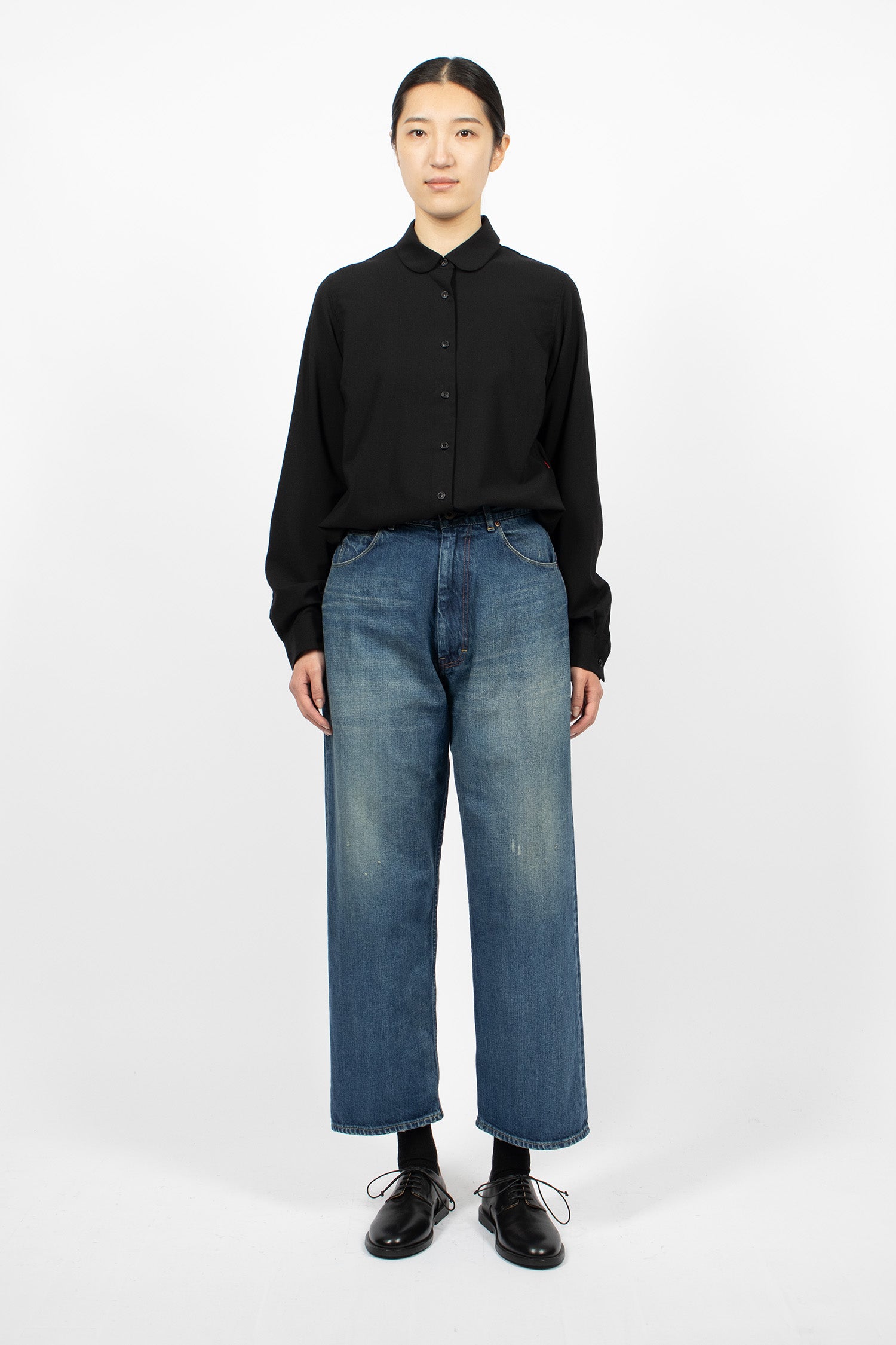 WP12 Selvedge Ranch Jean Dark Wash